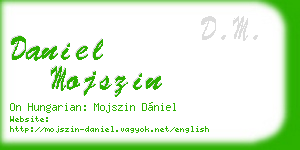 daniel mojszin business card