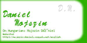 daniel mojszin business card